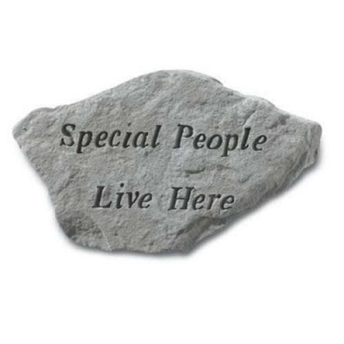 Special People Live Here... All Weatherproof Cast Stone - 707509684204 - 68420