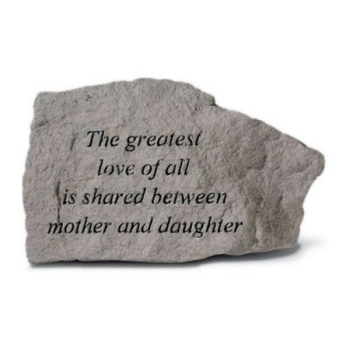 The Greatest Love Of All Is Shared... All Weatherproof Cast Stone - 707509760205 - 76020