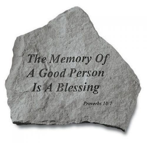 The Memory Of A Good Person... All Weatherproof Cast Stone - 707509931209 - 93120
