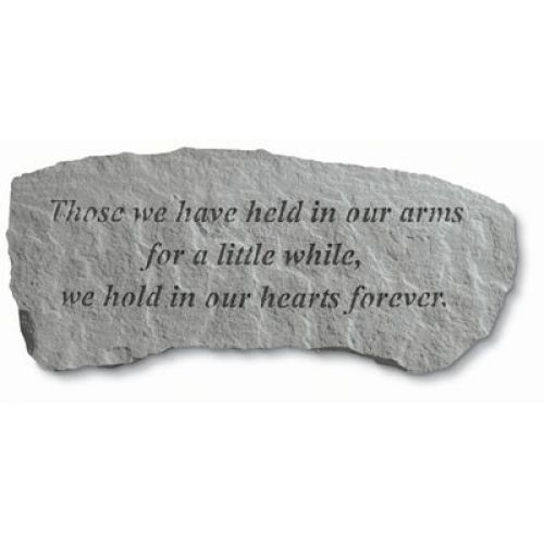 Those We Have Held, Small Bench All Weatherproof Cast Stone Memorial - 707509364205 - 36420