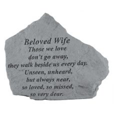 Those We Love Dont Go Away... All Weatherproof Cast Stone Memorial