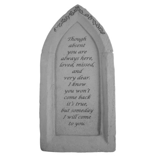 Though Absent You Are... All Weatherproof Cast Stone - 707509486204 - 48620