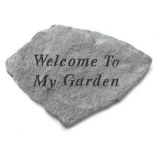 Welcome To My Garden All Weatherproof Cast Stone