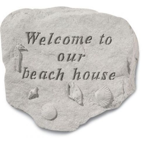 Welcome To Our Beach All Weatherproof Cast Stone -  - 95240