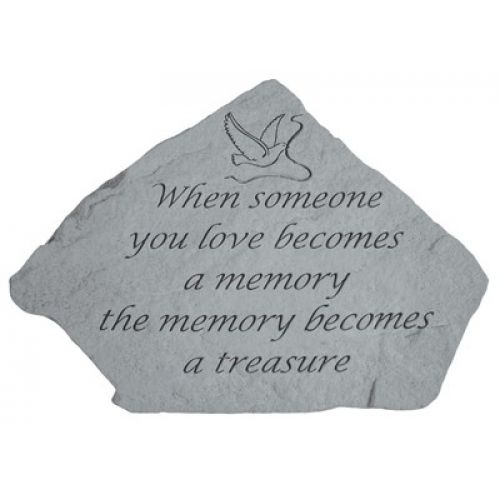 When Someone You Love...( w/Dove /Amp; Ribbon) Weatherproof Cast Stone - 707509095093 - 09509