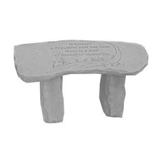 Wherever A Beautiful Soul...Bench All Weatherproof Cast Stone