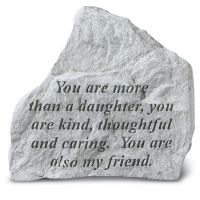 You Are More Than A Daughter All Weatherproof Cast Stone