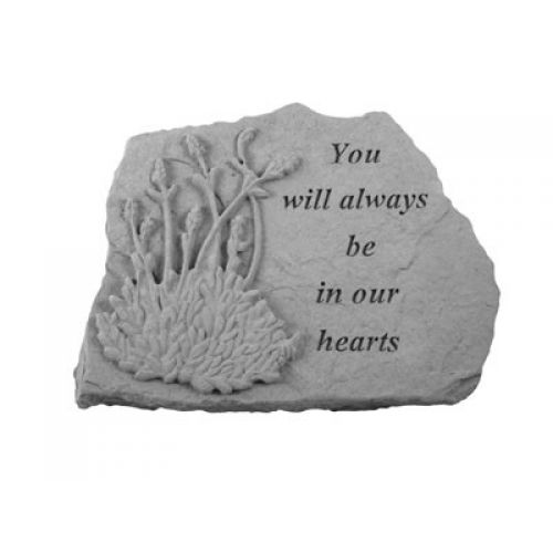 You Will Always... w/Lavendar All Weatherproof Cast Stone Memorial - 707509070243 - 07024