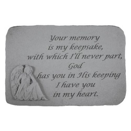 Your Memory Is...(With Sitting Angel) All Weatherproof Cast Stone - 707509229207 - 22920