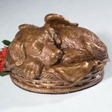 Angel Dog Cremation Urn