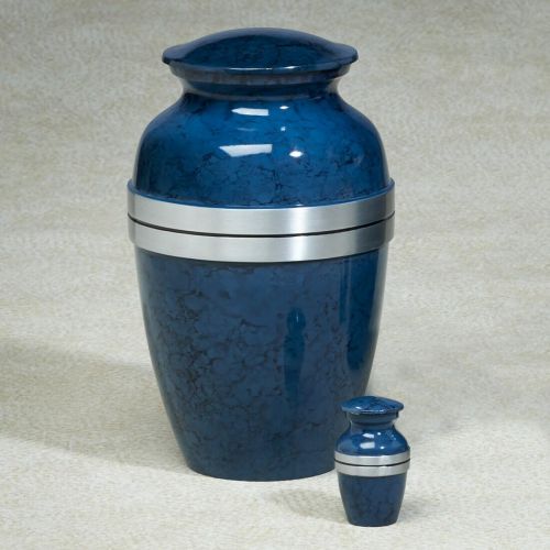 Blue Grecian Cremation Urn -  - 816144001