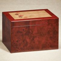 Burl Maple Memory Box Cremation Urn