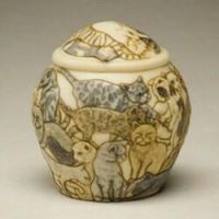 Cats Galore Cremation Urn