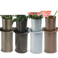 Cemetery Vases Half Exposed -  Sits Flush when Inverted