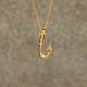Fishing Hook Keepsake Jewelry Pendant -  - 887026
