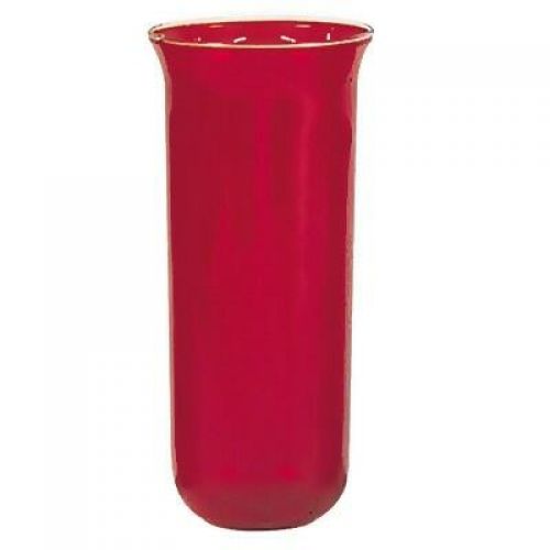 Flare Top - Closed Bottom Replacement Ruby Mortuary Glass -  - 500356