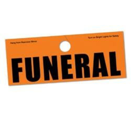 Funeral Hanger Tag -  - 187255