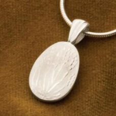 Lavender Bud Locket Cremation Urn Pendant Necklace