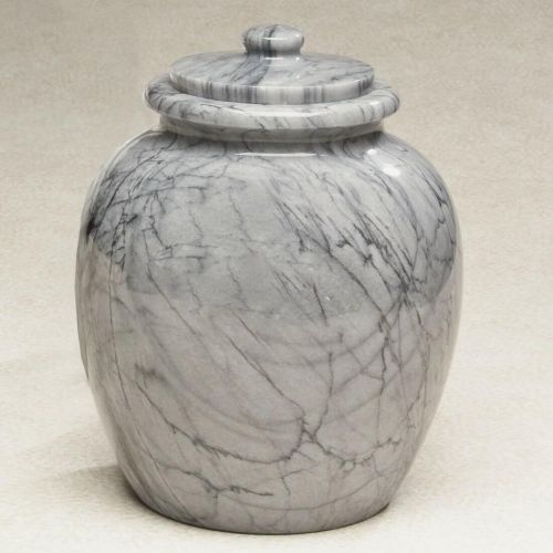 Legacy Grey Marble Cremation Urn Top-opening lid 205 cu. in. -  - 533327