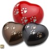 Love Heart Shaped Cremation Urn Paw Print for Pets Love Heart Shaped Cremation Urn Paw Print for Pets