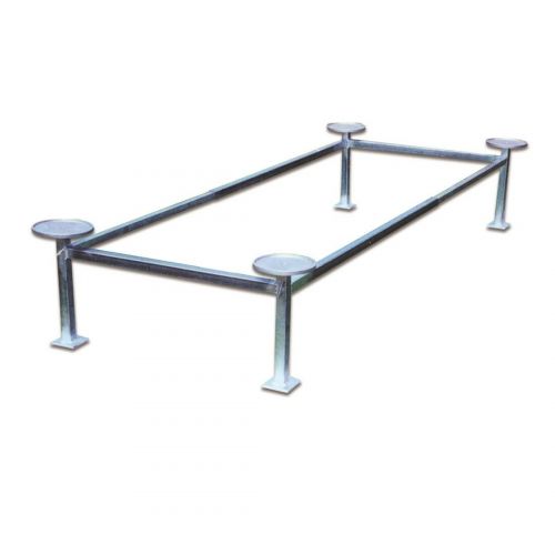 Mortuary Galvanized Lowering Device Stand -  - 308113