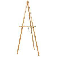 Mortuary Wooden Easel with Light Stain