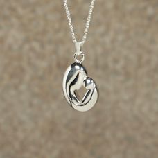 Mother and Child Keepsake Cremation Pendant