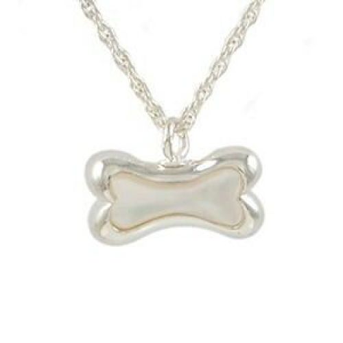 Mother of Pearl Dog s Bone Keepsake Jewelry Pendant -  - 887002