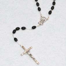 Plastic Oval Bead Rosary