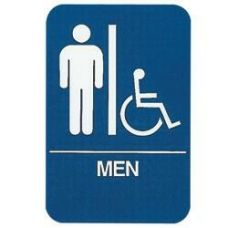 Public Utility Sign Mens Handicapped Restroom Sign