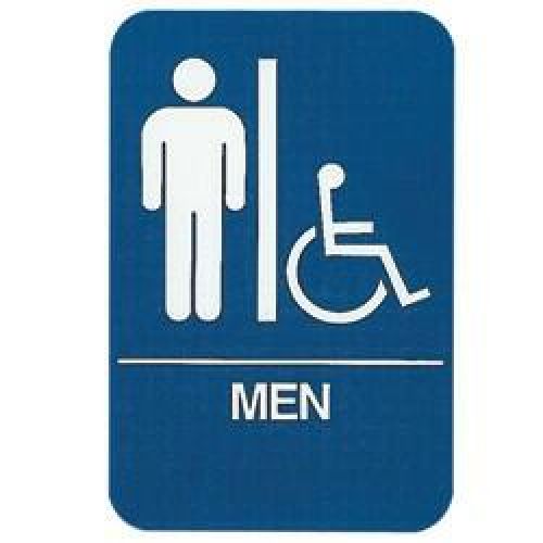 Public Utility Sign Mens Handicapped Restroom Sign -  - 571717