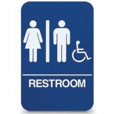 Public Utility Sign Unisex Handicap Restroom Sign