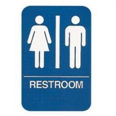 Public Utility Sign Unisex Restroom Sign