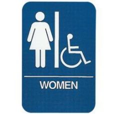 Public Utility Sign Womens Handicap Restroom Sign