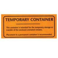 Temporary Container Label