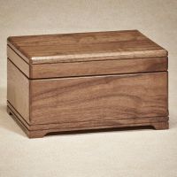 Walnut Memory Box Cremation Urn
