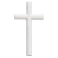 White Marble Cross Applique