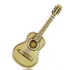 Gold Guitar Applique for Urn