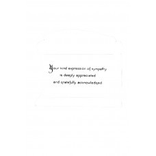 Raised Print Acknowledgement Cards