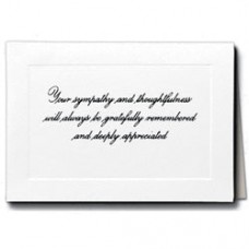 Raised Print Acknowledgment Cards