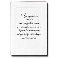 Raised Print Acknowledgement Cards