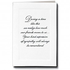 Raised Print Acknowledgement Cards