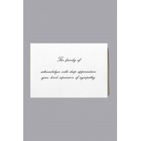 Standard Print Acknowledgment Cards