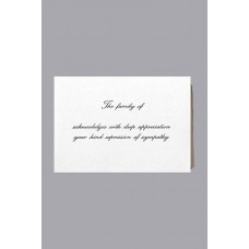 Standard Print Acknowledgment Cards