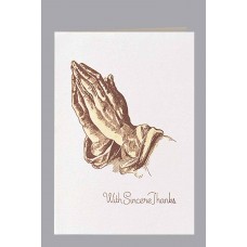 Praying Hands Acknowledgment Cards