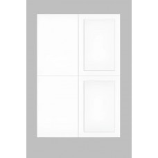 Blank Acknowledgments - White Panel - Card Stock