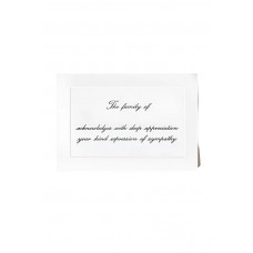 Acknowledgment Standard Print Embossed Panel