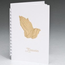 Foil Praying Hands Leatherette â Register Book