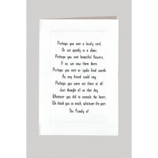 Raised Print Acknowledgment Cards