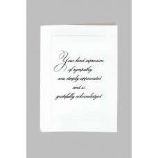 Raised Print Acknowledgement Cards